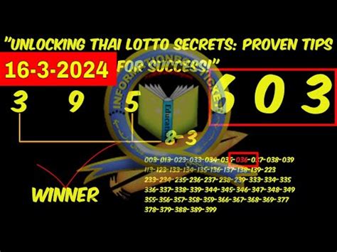 Unlocking Secrets of Thai Lottery, Thailand's Lottery: Rules.
